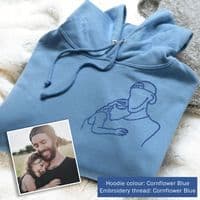 Personalised Embroidered Photo Hoodie