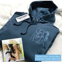 Personalised Embroidered Photo Hoodie