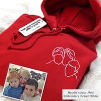 Personalised Embroidered Photo Hoodie
