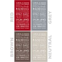 Personalised Family Memories Canvas