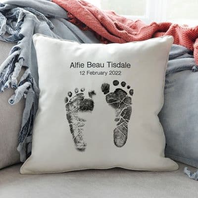 Personalised Footprint Cushion