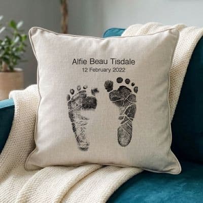 Personalised Footprint Cushion