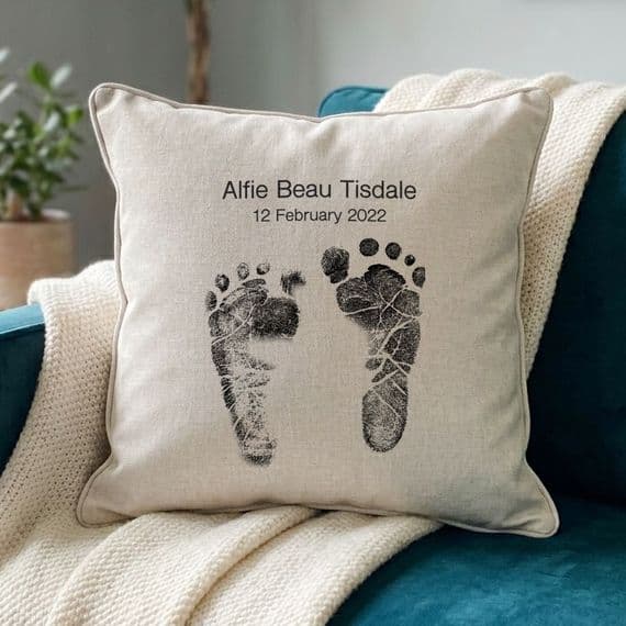 Personalised Footprint Cushion