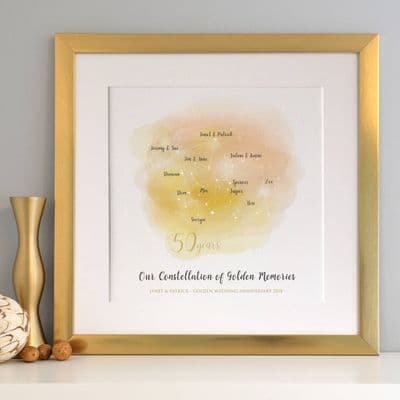 Personalised Golden Anniversary Family Constellation