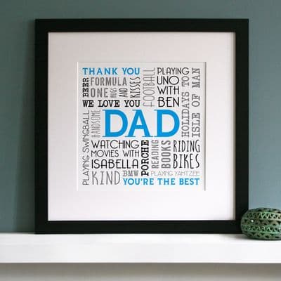 Personalised Memories Word Art