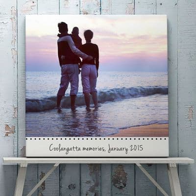 Personalised Message Photo Canvas Or Print