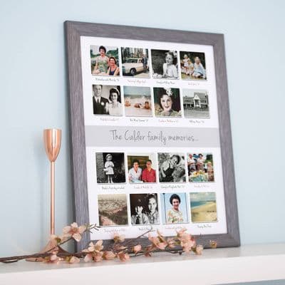 Personalised Past Memories Photo Collage