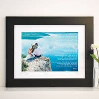 Personalised Photo With Words Or Lyrics Artwork