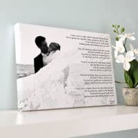 Personalised Photo With Words Or Lyrics Artwork