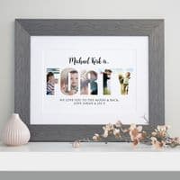 Personalised Photos Inside Forty Birthday Collage