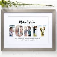 Personalised Photos Inside Forty Birthday Collage