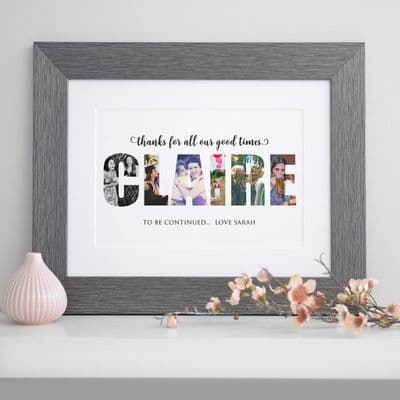 Personalised Photos Inside Name Word Art