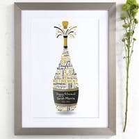Personalised Retirement Champagne Word Art