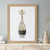 Personalised Retirement Champagne Word Art