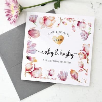 Personalised Save The Date Wedding Card