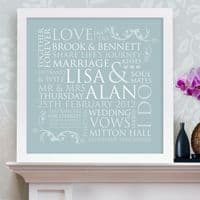 Personalised Wedding Word Design