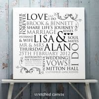 Personalised Wedding Word Design