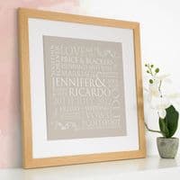 Personalised Wedding Word Design