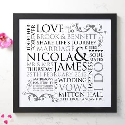 Personalised Wedding Word Design