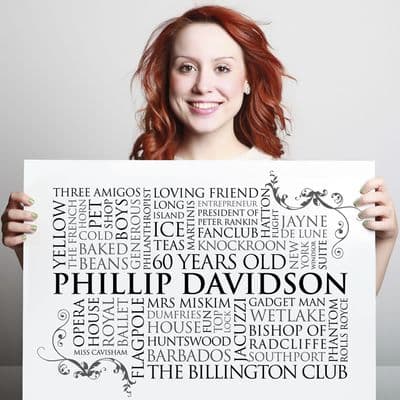 Personalised Word Art For One