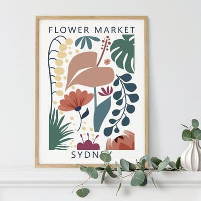 Sydney Flower Market Print
