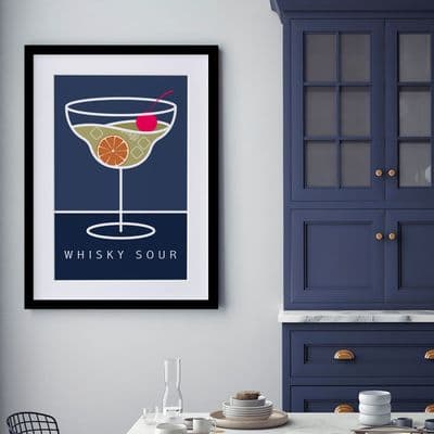 Whisky Sour Cocktail Drink Art