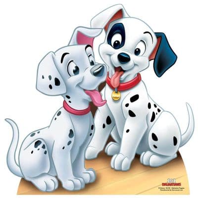 101 DALMATIONS PUPPIES DISNEY CARDBOARD CUT OUT