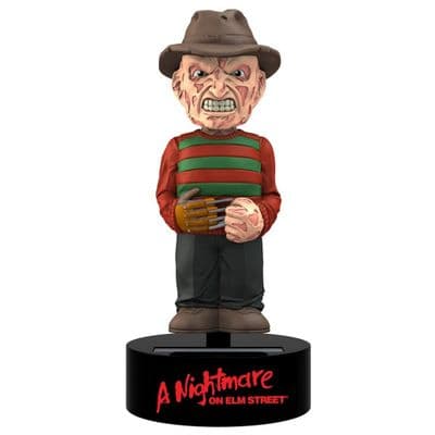 A NIGHTMARE ON ELM STREET FREDDY KRUEGER SOLAR POWERED BODY KNOCKER FROM NECA