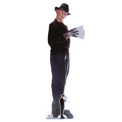 A NIGHTMARE ON ELM STREET FREDDY KRUEGER WITH GLOVE LIFE SIZE CARDBOARD CUT OUT