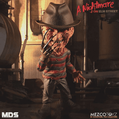 A NIGHTMARE ON ELM STREET  MDS DELUXE STYLIZED FREDDY KRUEGER ACTION FIGURE FROM MEZCO TOYZ