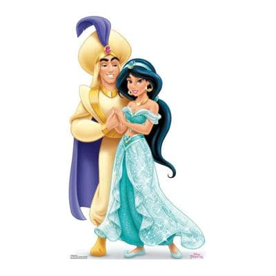ALADDIN CLASSIC ALADDIN AND JASMINE DISNEY CARDBOARD CUT OUT