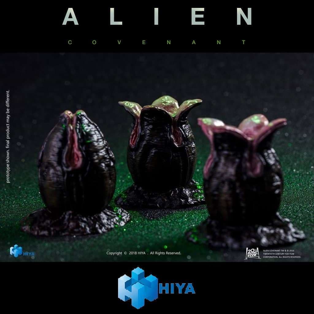 ALIEN COVENANT 1 18 SCALE ALIEN EGGS AND FACEHUGGERS SET FROM HIYA TOYS