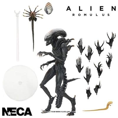ALIEN ROMULUS ULTIMATE SCORCHED XENOMORPH 7 INCH SCALE ACTION FIGURE FROM NECA