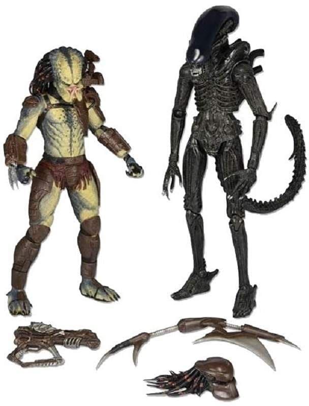 ALIEN VS PREDATOR EXCLUSIVE 7" ACTION FIGURES 2 PACK WITH MINI COMIC ...