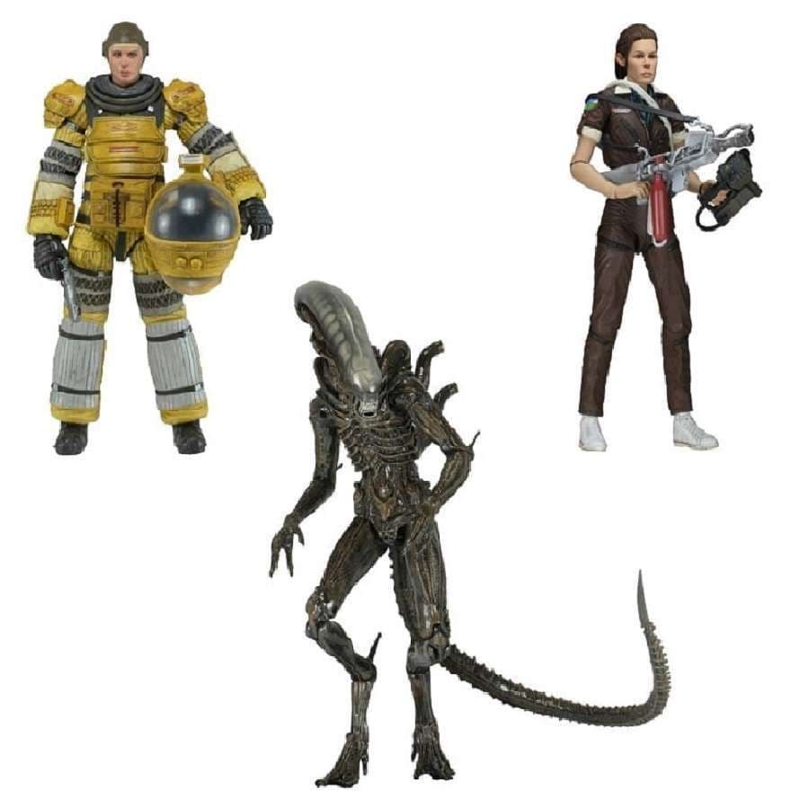 ALIENS SERIES 6 ALIEN ISOLATION ACTION FIGURES FULL SET FROM NECA
