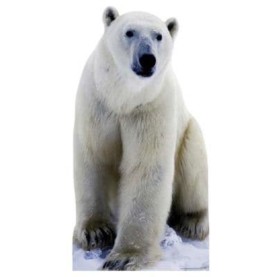 ANIMALS POLAR BEAR CARDBOARD CUT OUT