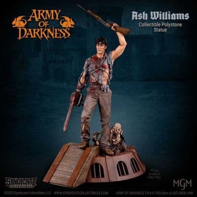 ARMY OF DARKNESS ASH WILLIAMS APEX EDITION 1:10 PREMIUM POLYSTONE STATUE FROM SYDICATE COLLECTIBLES