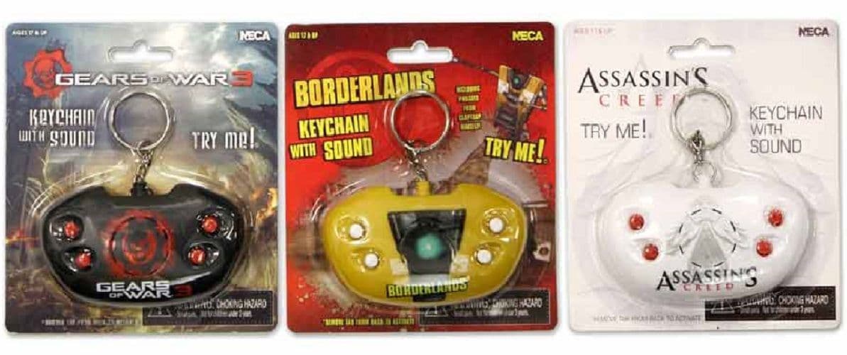 ASSASSIN S CREED VIDEO GAME CONTROLLER KEYCHAIN WITH SOUND FROM NECA