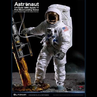 ASTRONAUT APOLLO 11 : LM-5 A7L VER. 1:4 SUPERB SCALE HYBRID STATUE FROM BLITZWAY