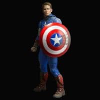 AVENGERS 1:4 SCALE BATTLE DAMAGED CAPTAIN AMERICA ACTION FIGURE FROM NECA