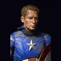 AVENGERS 1:4 SCALE BATTLE DAMAGED CAPTAIN AMERICA ACTION FIGURE FROM NECA