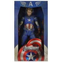 AVENGERS 1:4 SCALE BATTLE DAMAGED CAPTAIN AMERICA ACTION FIGURE FROM NECA
