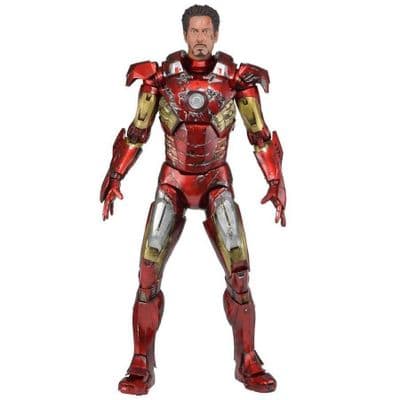 AVENGERS 1:4 SCALE BATTLE DAMAGED IRON MAN ACTION FIGURE FROM NECA