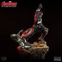 AVENGERS AGE OF ULTRON CAPTAIN AMERICA 1:6 SCALE DIORAMA STATUE FROM IRON STUDIOS