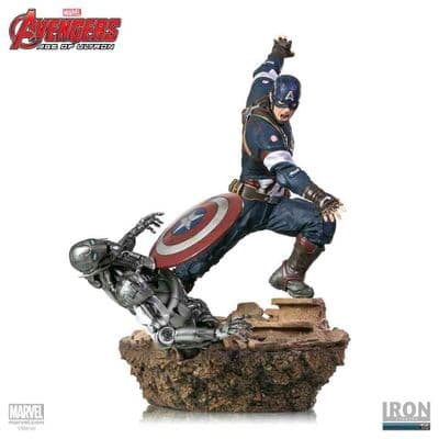 AVENGERS AGE OF ULTRON CAPTAIN AMERICA 1:6 SCALE DIORAMA STATUE FROM IRON STUDIOS