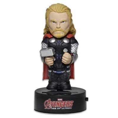 AVENGERS AGE OF ULTRON THOR SOLAR POWERED BODY KNOCKER FROM NECA