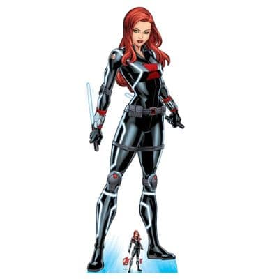 AVENGERS BLACK WIDOW TELL ME EVERYTHING COMIC STYLE CARDBOARD CUT OUT