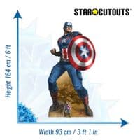 AVENGERS CAPTAIN AMERICA EARTHS MIGHTIEST HERO LIFE SIZE CARDBOARD CUT OUT