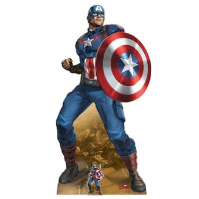 AVENGERS CAPTAIN AMERICA EARTHS MIGHTIEST HERO LIFE SIZE CARDBOARD CUT OUT
