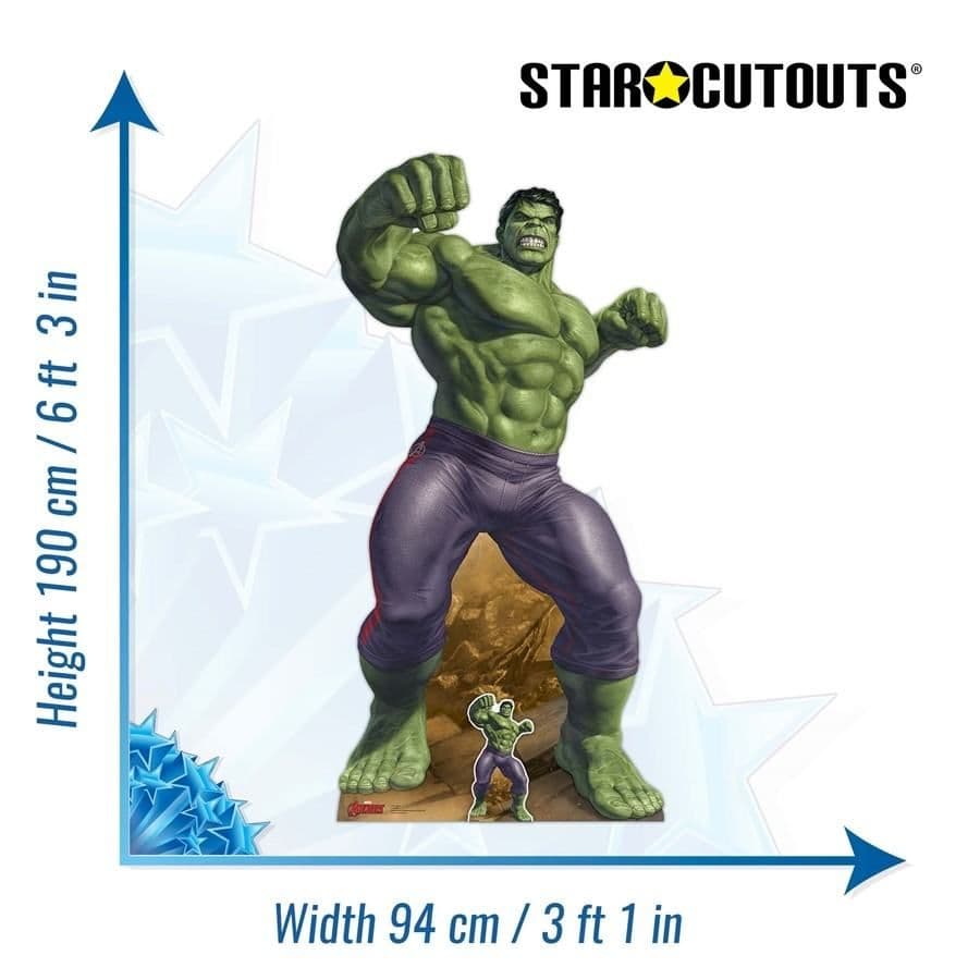 AVENGERS INCREDIBLE HULK LIFE SIZE CARDBOARD CUT OUT